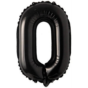 16 inch black alphabet number 0 Foil Balloon