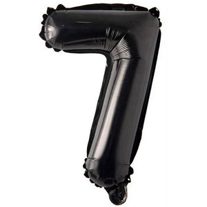 16 inch black Number 7 Foil Balloon