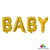 16 Inch Gold BABY Foil Balloon Banner - Online Party Supplies