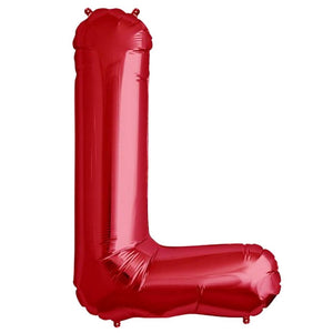 16 Inch Red Alphabet Letter l air filled Foil Balloon