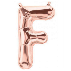 16 inch Rose Gold A-Z Alphabet Letters and 0-9 Numbers Foil Balloons - Create Your Own Phrases and Numbers - Online Party Supplies