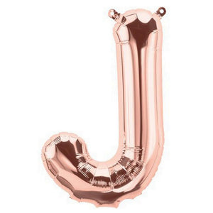 16 inch Rose Gold A-Z Alphabet Letters and 0-9 Numbers Foil Balloons - Create Your Own Phrases and Numbers - Online Party Supplies