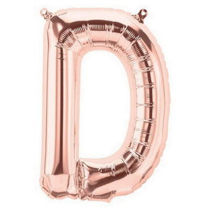 16 inch Rose Gold A-Z Alphabet Letters and 0-9 Numbers Foil Balloons - Create Your Own Phrases and Numbers - Online Party Supplies