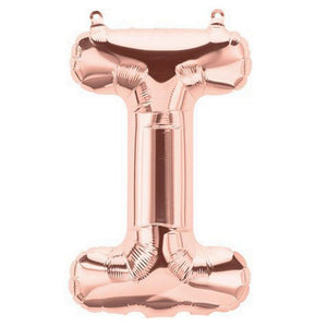 16 inch Rose Gold A-Z Alphabet Letters and 0-9 Numbers Foil Balloons - Create Your Own Phrases and Numbers - Online Party Supplies