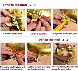 16 Inch SAME PENIS FOREVER Air-filled Foil Balloon Banner (Pack of 16pcs) - Online Party Supplies