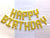 Video Game Pixel HAPPY BIRTHDAY Foil Balloon Banner metallic gold