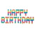 Video Game Pixel HAPPY BIRTHDAY Foil Balloon Banner - Rainbow