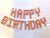 Video Game Pixel HAPPY BIRTHDAY Foil Balloon Banner - Metallic Rose Gold