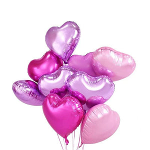 18" Online Party Supplies Lilac Pink Heart Shaped Foil Party Balloon