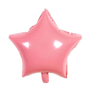 18" Online Party Supplies Pastel Pink Candy Macaron Star Shaped Foil Balloon