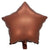 18 Inch Matte Chocolate Star Shaped Foil Balloon