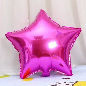 18 Inch Metallic Hot Pink Star Shaped Foil Party Balloon