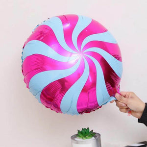 18" Online Party Supplies Purple Swirl Sweet Candy Lollipop Balloon Candyland Party Theme