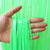 Neon Green Tinsel Fringe Backdrop Plastic Curtain