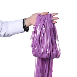 1m x 2m Pastel light Purple Tinsel Fringe Backdrop Foil Curtain