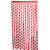 1m x 2m PENIS Shimmer Tinsel Foil Fringe Curtain - Metallic Red