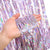 1m x 2m Shimmer Pink Foil Rain Fringe Curtain