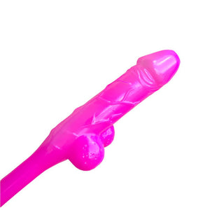 Pink Naughty Hen Party Jumbo Penis Shaped Drinking Straw - Bachelorette & Hen Party Supplies & Decorations