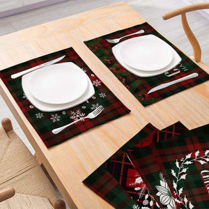 Christmas Table Placemat - 20 Designs - Holiday Tabletop Setting Decorations