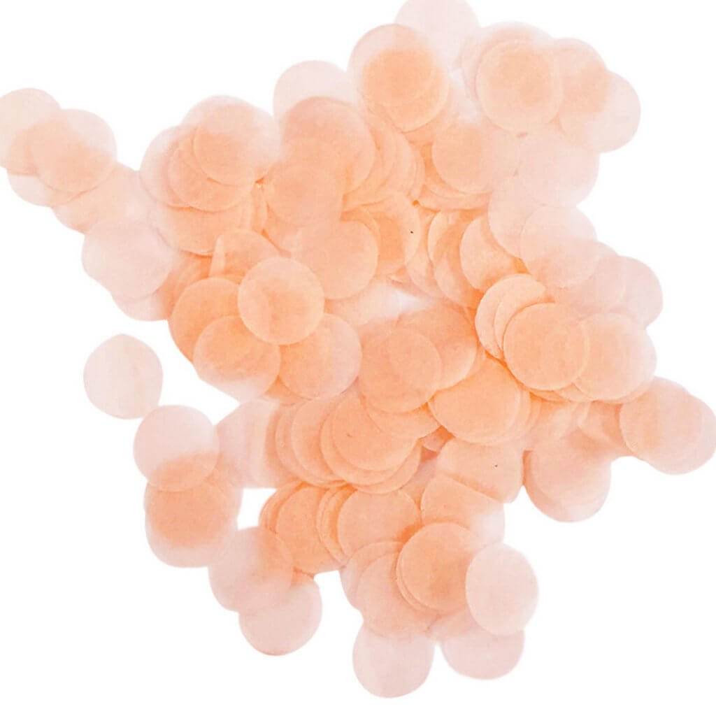 20g 1.5cm Round Circle Tissue Paper Party Confetti - Peach - A11