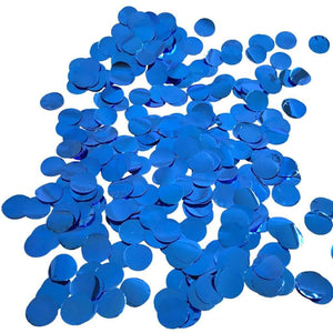 20g Round Circle Foil Party Confetti Table Scatters - Metallic Blue