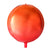 22" Jumbo Ombre ORBZ Orange and Red 4D Sphere Round Metallic Foil Balloon - Online Party Supplies