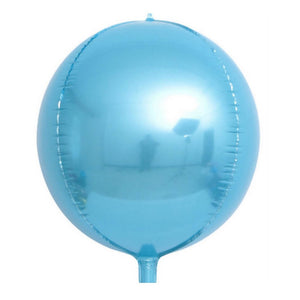 22" Online Party Supplies Jumbo Metallic Blue ORBZ 4D Sphere Party Wedding Bridal Shower Balloon 