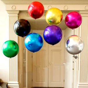 22" Online Party Supplies Jumbo Multicoloured ORBZ 4D Sphere Round Foil Party Wedding Bridal Baby Shower Birthday Party Balloon