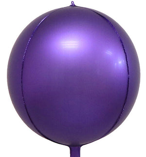 22" Online Party Supplies Jumbo Metallic Purple ORBZ 4D Sphere Party Wedding Bridal Shower Balloon