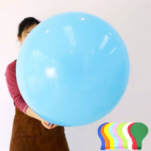 24" Round Blue Latex Balloon