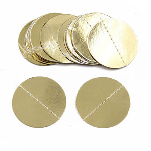 4m Online Party Supplies Metallic Gold Circle Confetti Bunting Garland