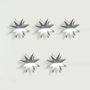 2m Metallic Silver 3D Star Shape Paper Garland