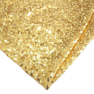 Round Sparkling Gold Sequin Tablecloth Cover - 60cm, 80cm, 100cm, 120cm