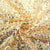 Round Sparkling Gold Sequin Tablecloth Cover - 60cm, 80cm, 100cm, 120cm
