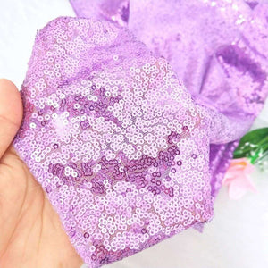 Round Sparkling Lavender Sequin Tablecloth Cover - 60cm, 80cm, 100cm, 120cm