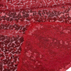 30cm x 275cm Red Sequin Table Runner