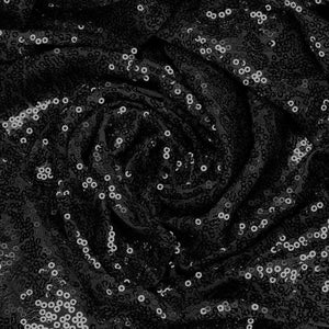 30cm x 275cm Black Sequin Table Runner