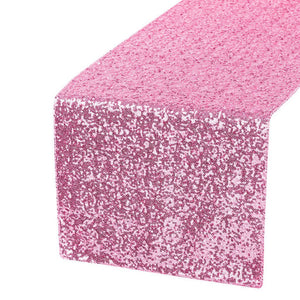 30cm x 275cm Pink Sequin Table Runner
