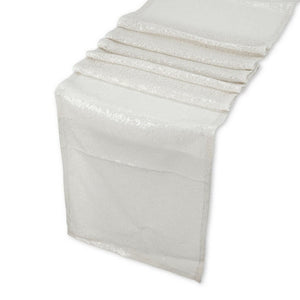 30cm x 275cm White Sequin Table Runner