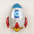 30" Online Party Supplies Large Rocket Shaped Foil Balloon for Outer Space kids' party ideas