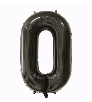 32" Jumbo Black Chain Link Foil Balloon Garland