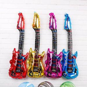 32" Electric Rock Guitar Balloon Musical Instrument Rock n Roll Themed Party Decorations