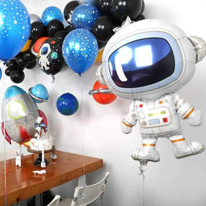 34" Online Party Supplies Giant Astronaut Shaped Foil Balloon for spaceman themed party