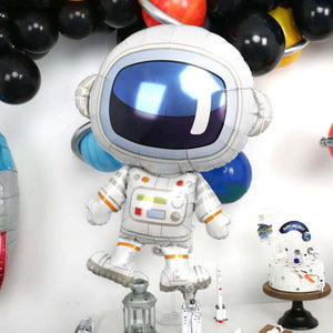 34" Online Party Supplies Giant Astronaut Shaped Foil Balloon for Outer space themed party