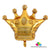35" Online Party Supplies Jumbo Golden Crown Super Shaped Foil Royal Themed Party Balloon