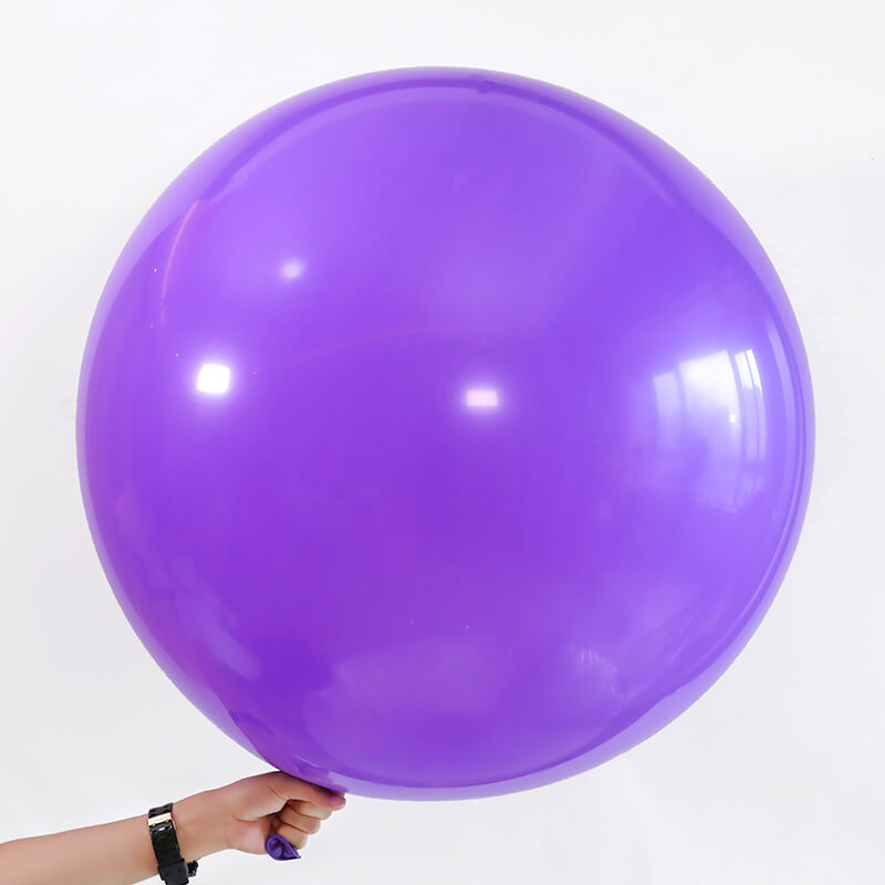 36" Jumbo Round Purple Latex Balloon