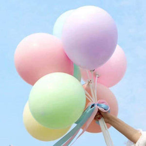 36" Jumbo Pastel Lilac Purple Mint Green Pink Yellow Round Macaron Latex Wedding Balloons