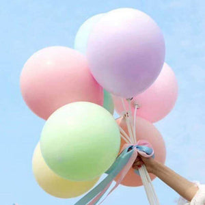 24 Inch Jumbo Pastel Lilac Mint Green Pink Yellow Peach Blue Round Macaron Latex Wedding Balloons