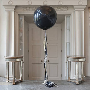 90cm Online Party Supplies Jumbo Round Black baby Shower Gender Reveal Balloon