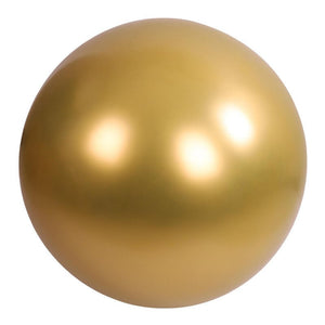 36" Jumbo Round Metallic Chrome Gold Latex Party Balloon